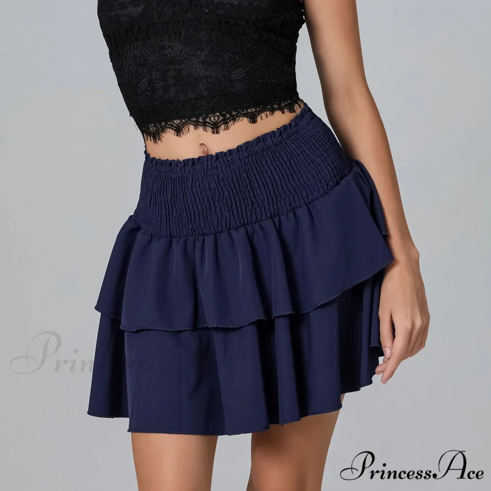 Gathered Blossom Tiered Frill Skirt - Image 6