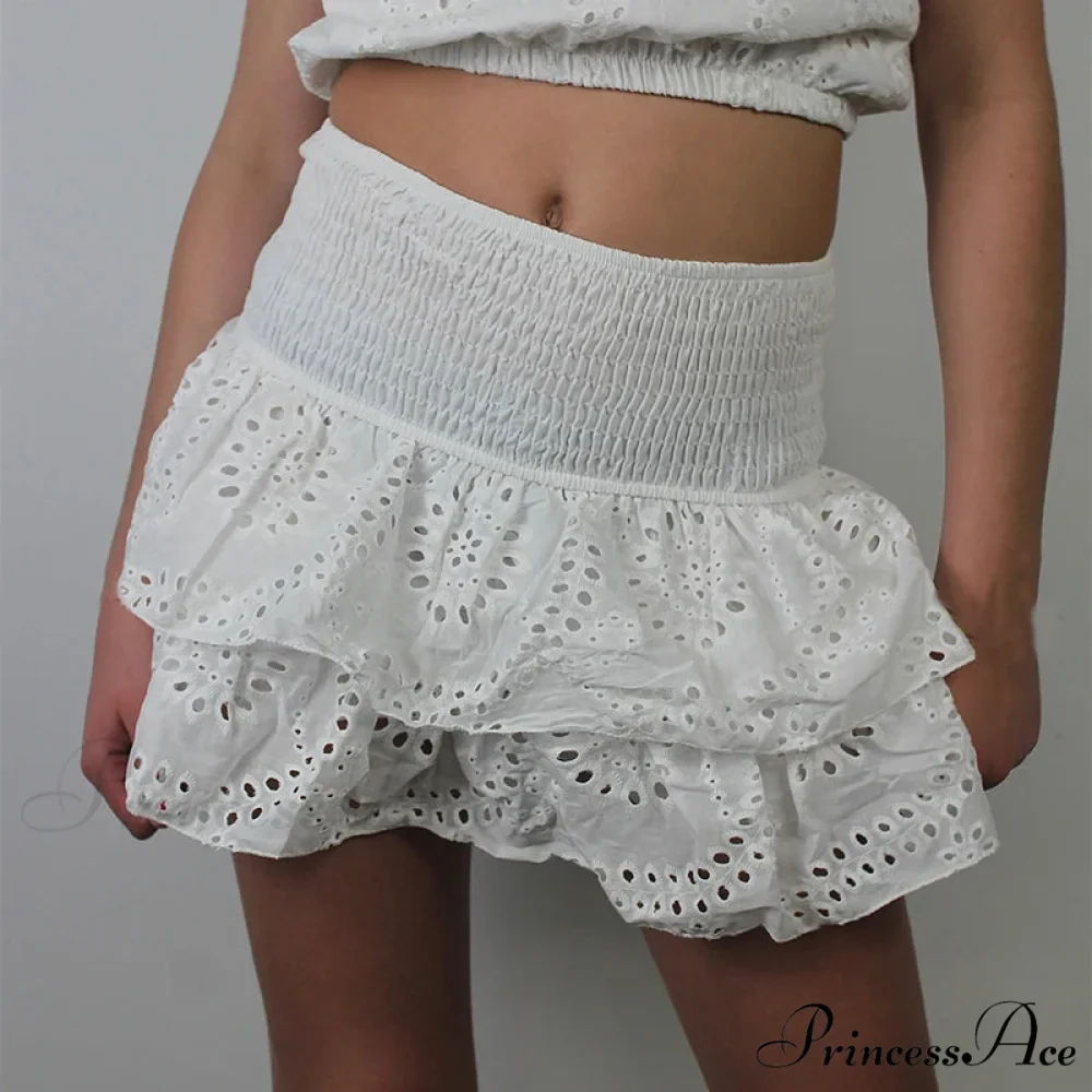 Gathered Bohemian Seaside Frill Skirt - Image 2