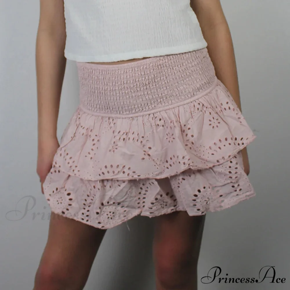 Gathered Bohemian Seaside Frill Skirt - Image 3
