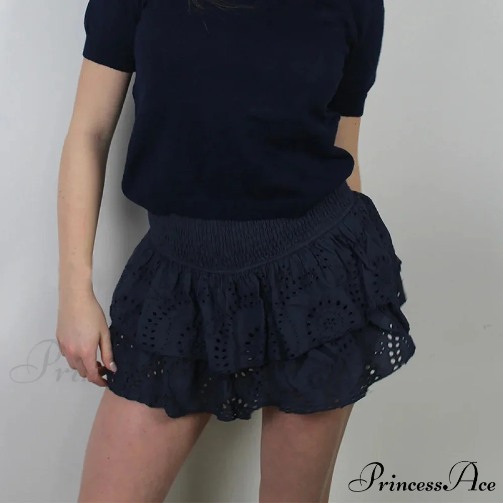 Gathered Bohemian Seaside Frill Skirt - Image 6