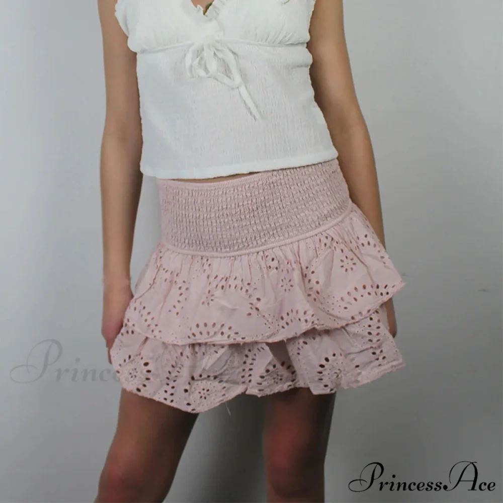 Gathered Bohemian Seaside Frill Skirt - Image 7