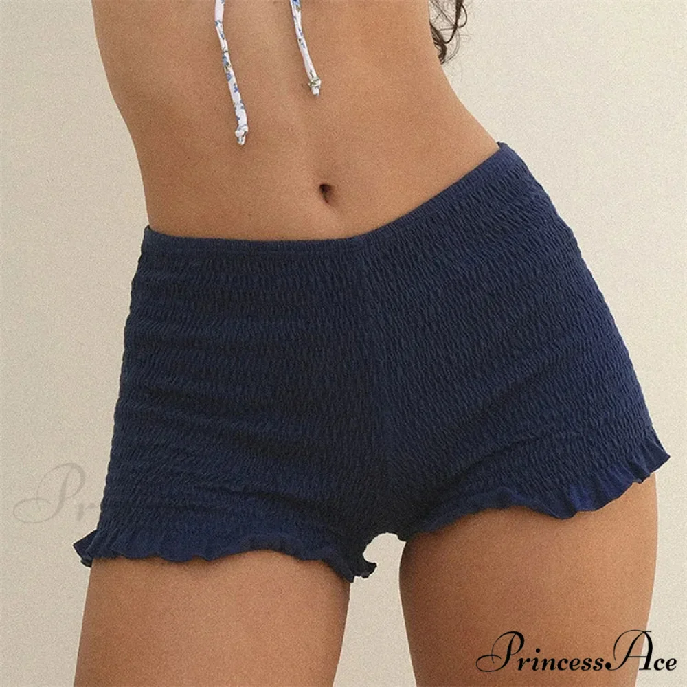 Gathered Frilled Stretchy Waist Short - Image 8