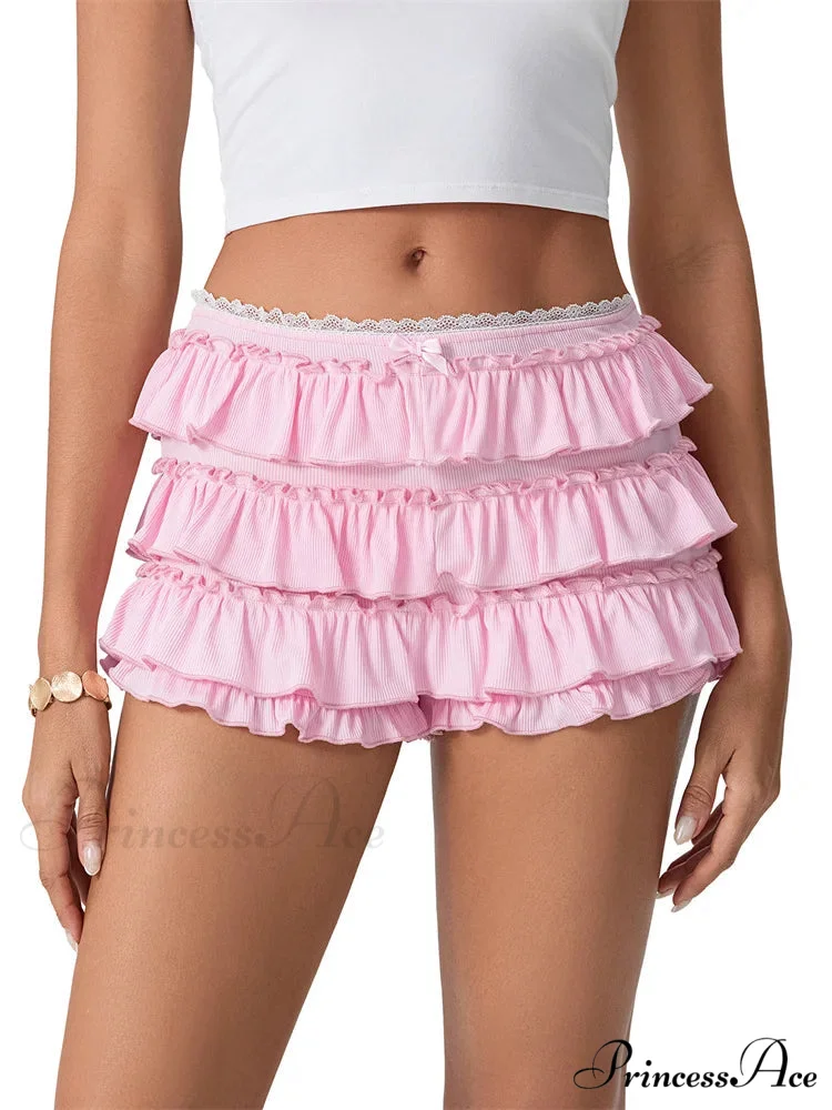 Gathered Lace Layered Frilled Brief - Image 4