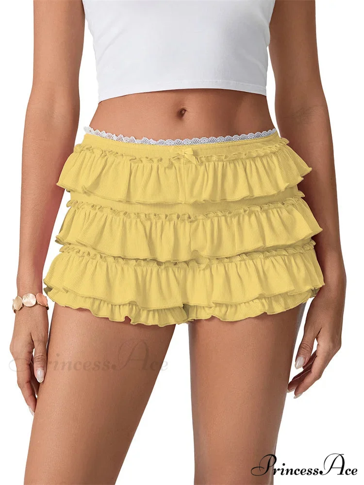 Gathered Lace Layered Frilled Brief - Image 5