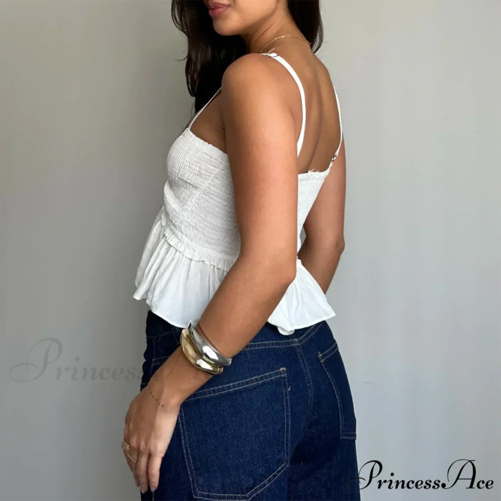 Gathered Sweetheart Crop Top - Image 2