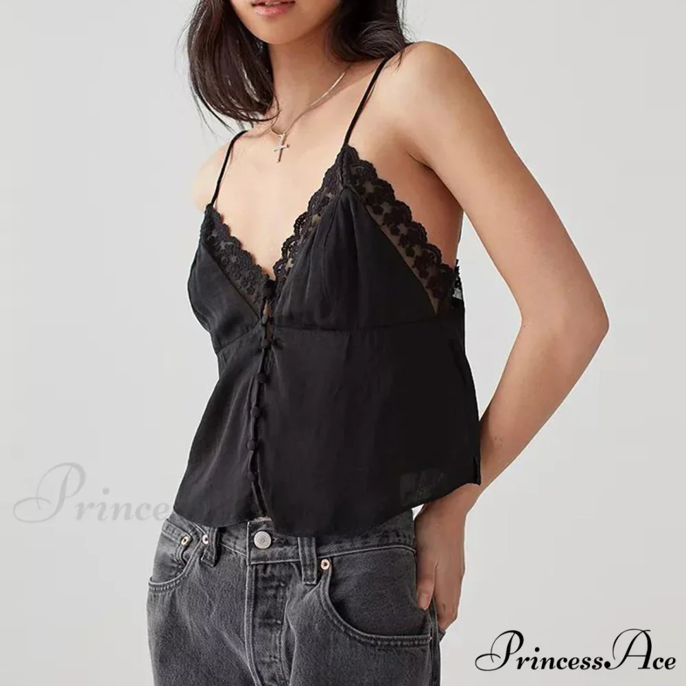 Gathered V-Neck Solid Crop Top - Image 2