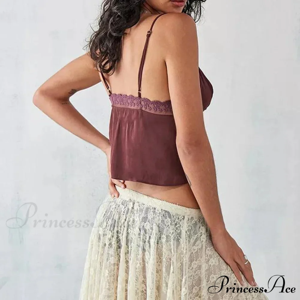 Gathered V-Neck Solid Crop Top - Image 6