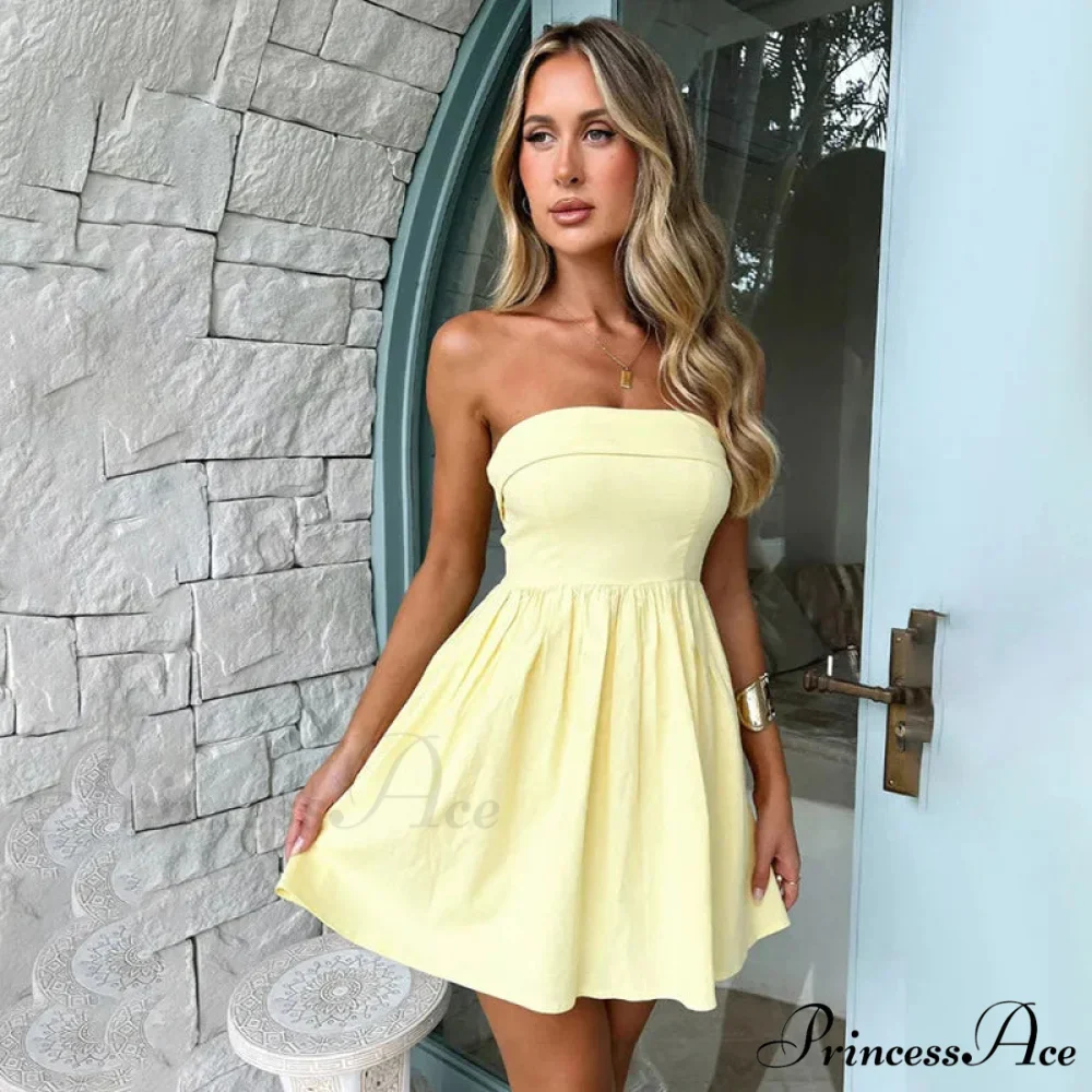 Gathered Waist Enveloping A-line Holiday Dress - Image 3