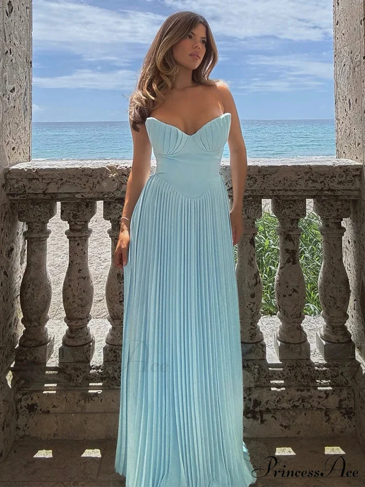Gathered Waist Wrap A-line Maxi Holiday Dress - Image 2