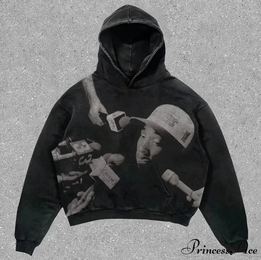 Graphic Cotton Hoodie - Image 5
