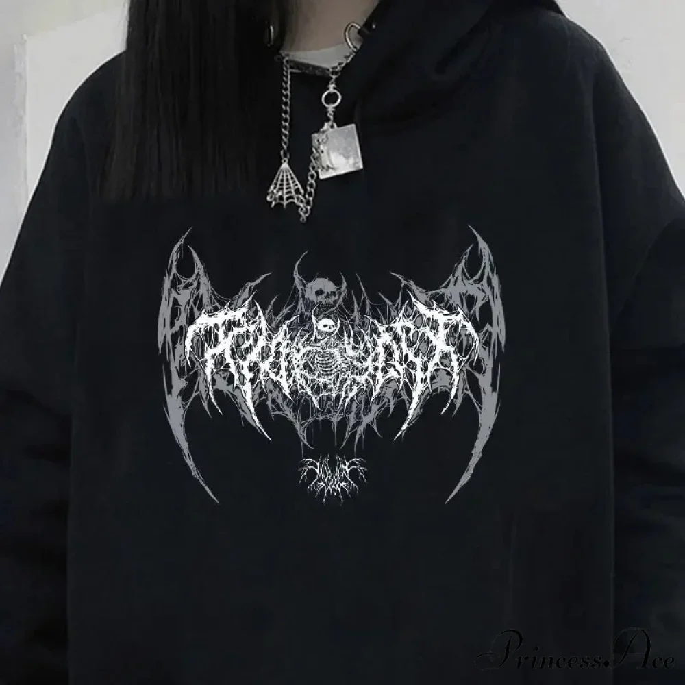 Graphic Extended Sleeve Hoodie