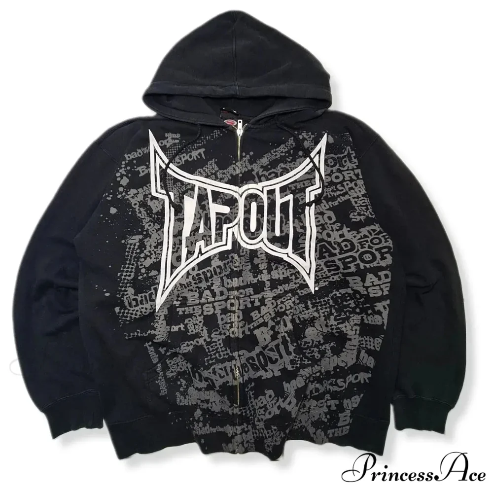 Graphic Zipper Hoodie - Image 2
