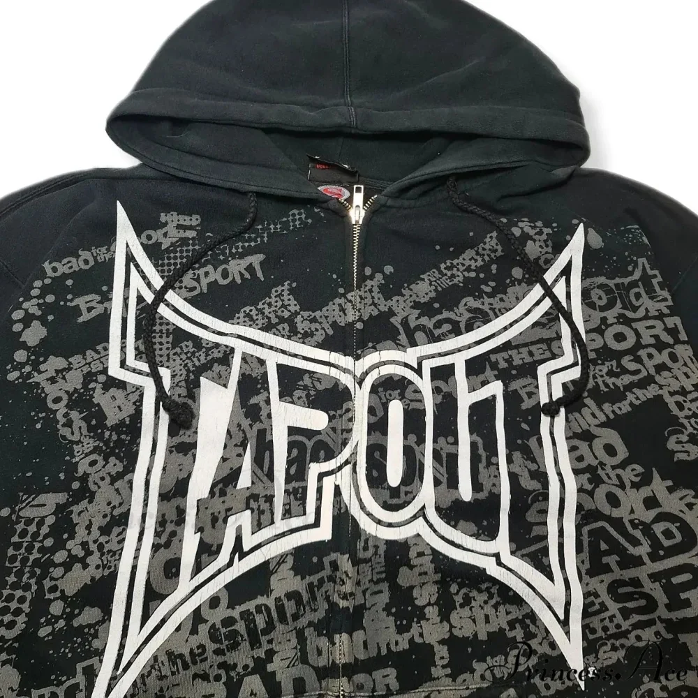 Graphic Zipper Hoodie - Image 4