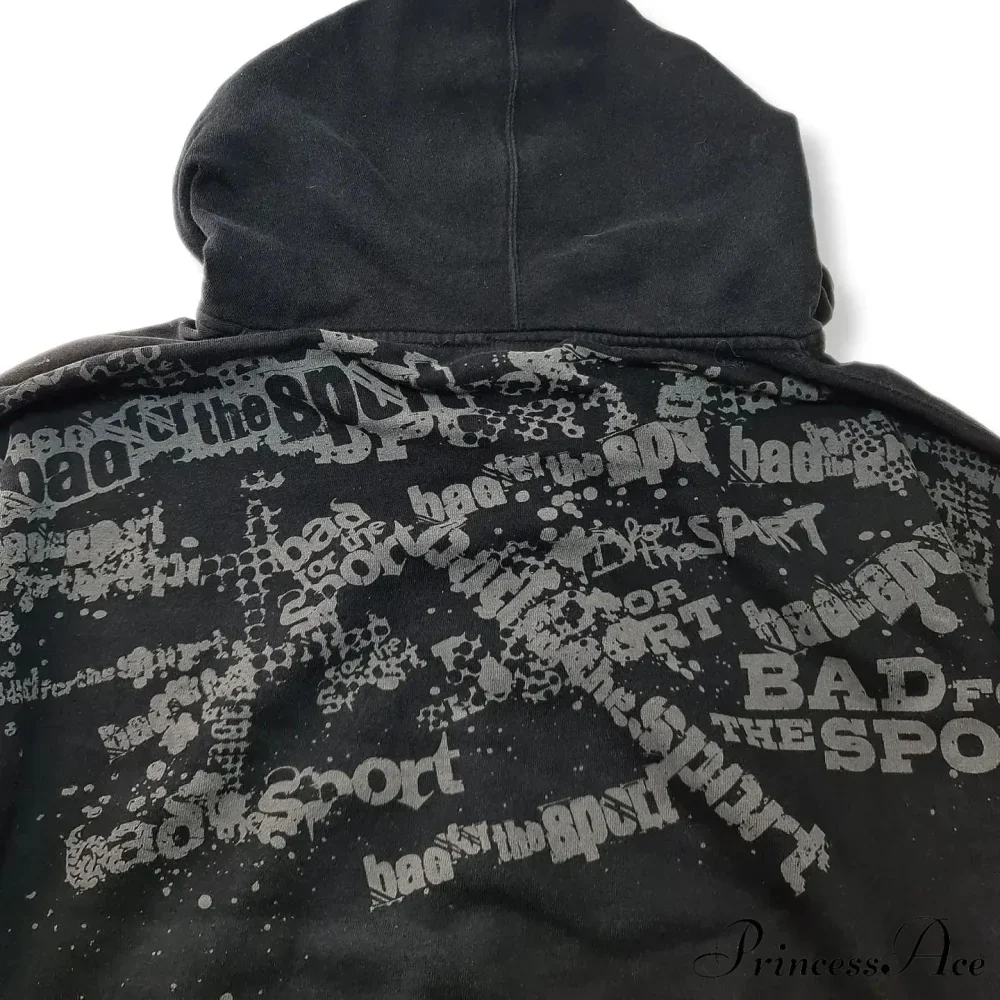 Graphic Zipper Hoodie - Image 5