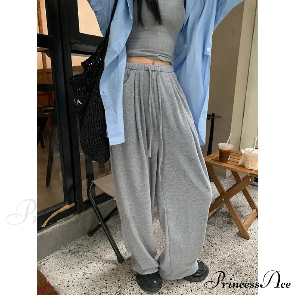 Gray Large Loose Trousers - Image 3