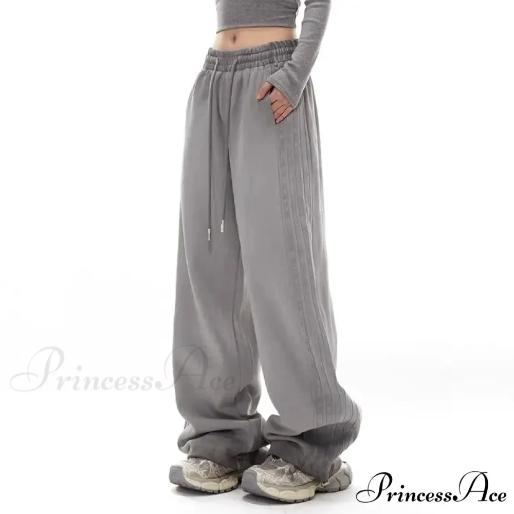 Gray Striped Movement Informal Trousers - Image 7