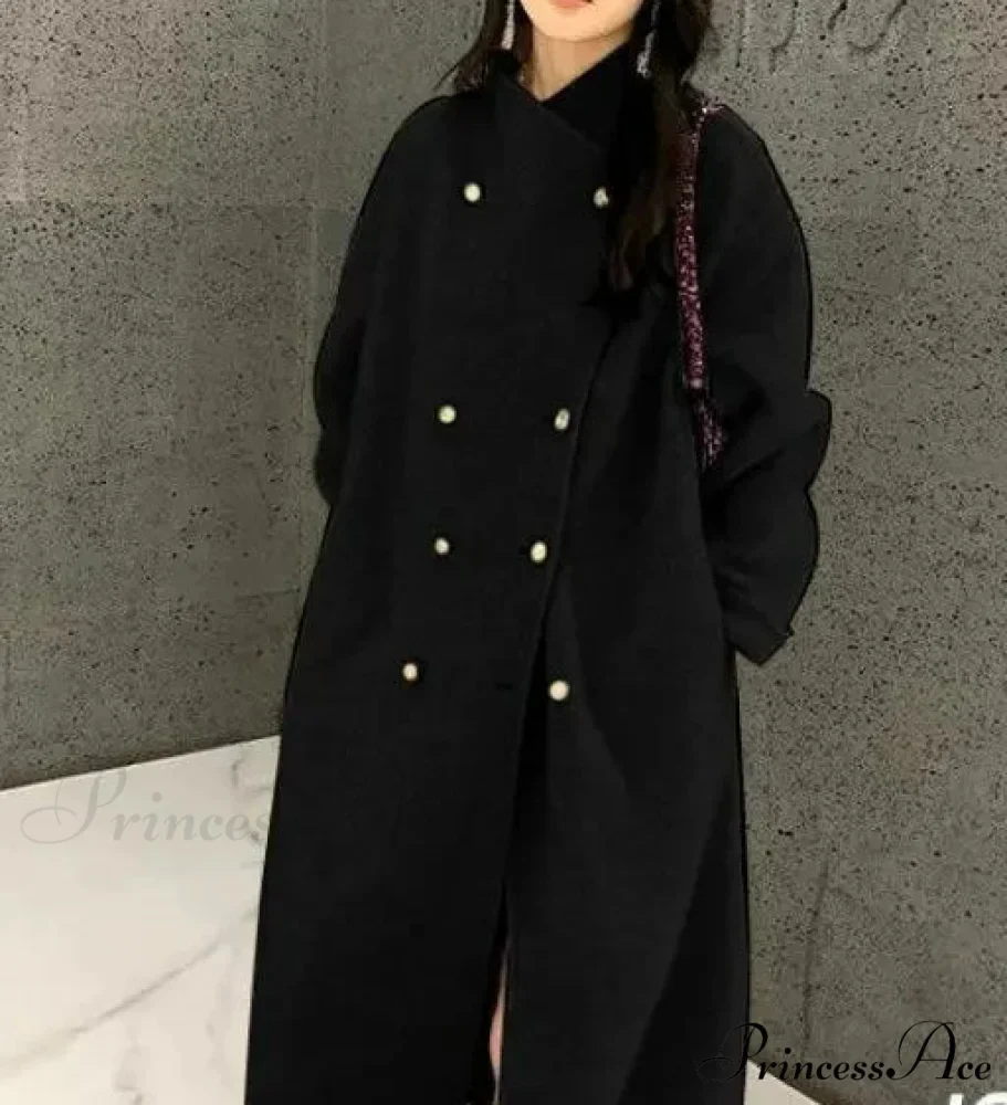 Gray Wool Baggy Fleece Overcoat - Image 3