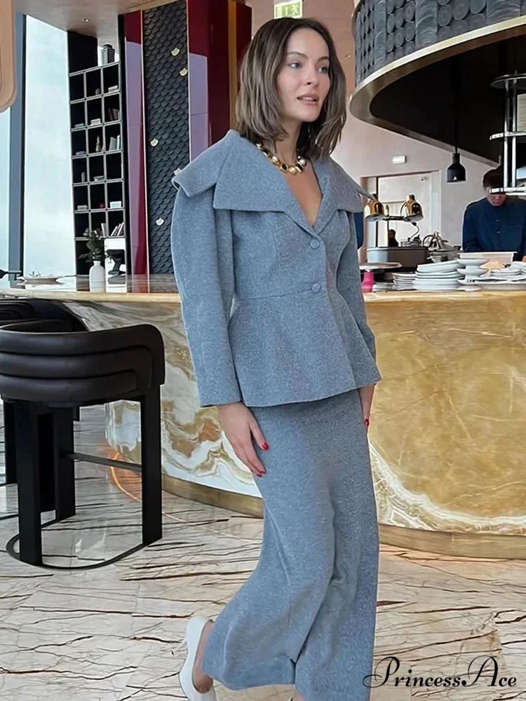 Gray Wool Blends Overcoat - Image 7