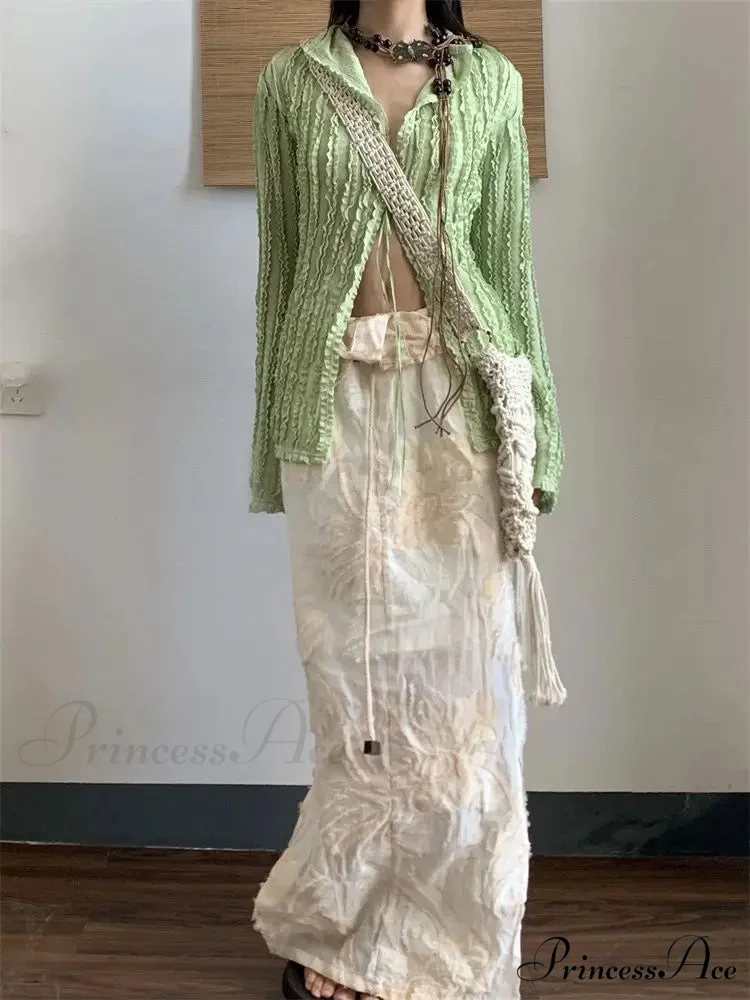Green Classic Long Sleeve Top - Image 3