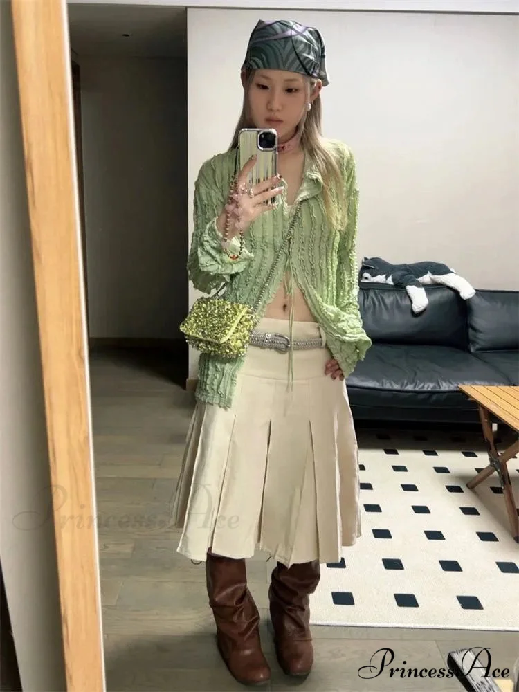 Green Classic Long Sleeve Top - Image 5