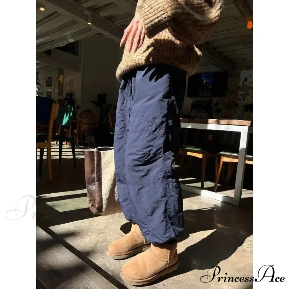 Grey Brushed Winter Korean Stylish Trousers - Image 6