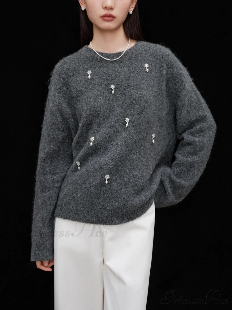 Grey Informal Pullover Jumper - Image 2