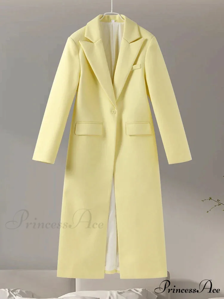 Grey Informal Wool Notched Button Up Overcoat - Image 7