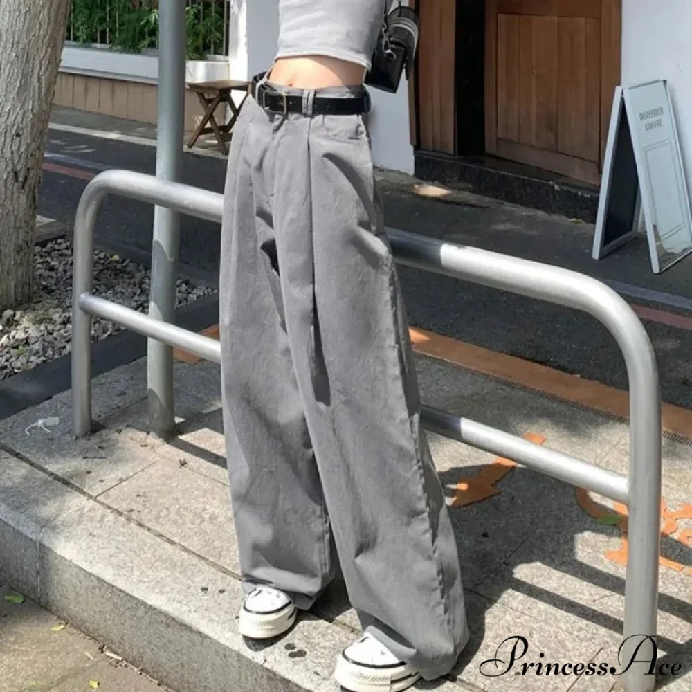 Grey Retro Women Suit Trousers - Image 2