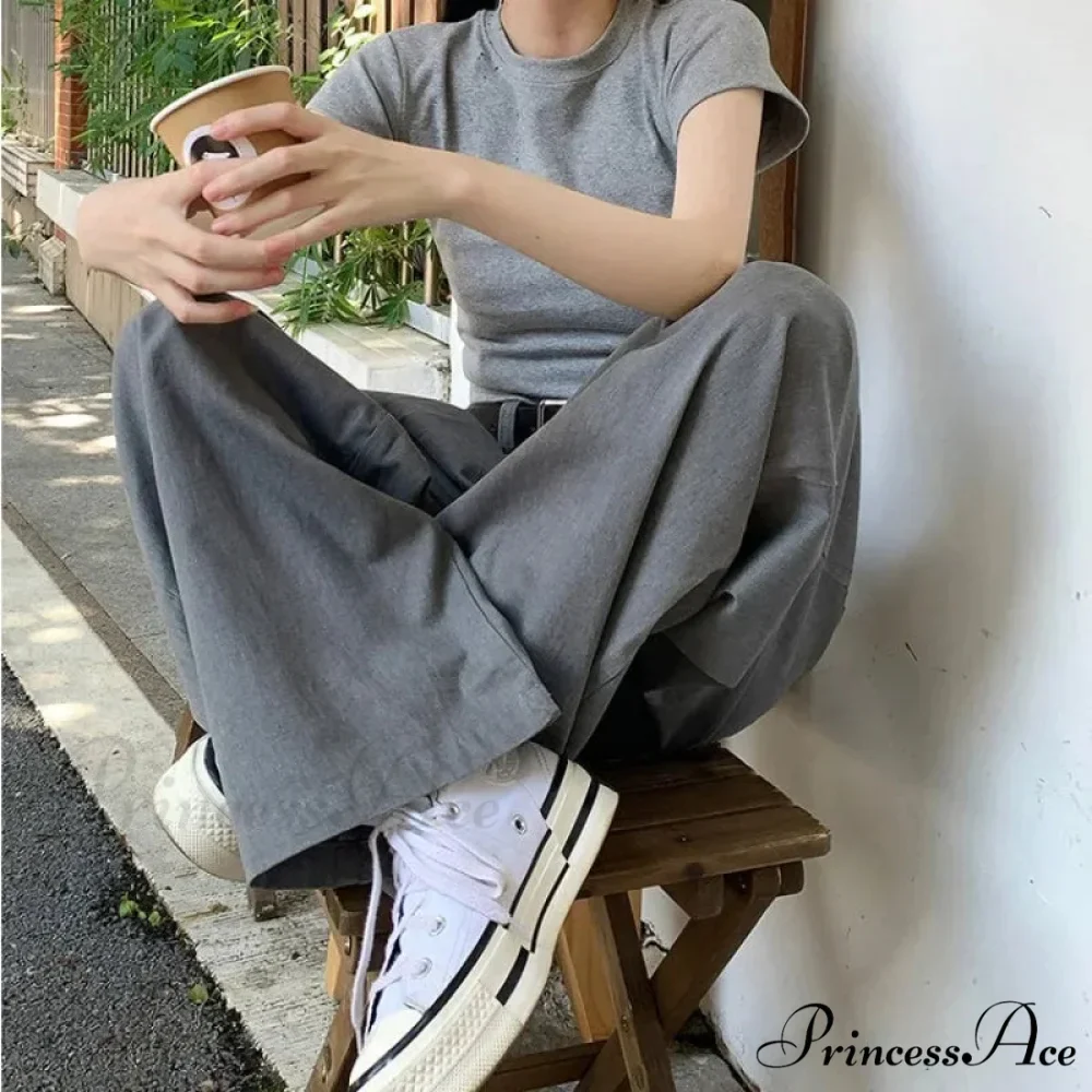 Grey Retro Women Suit Trousers - Image 3