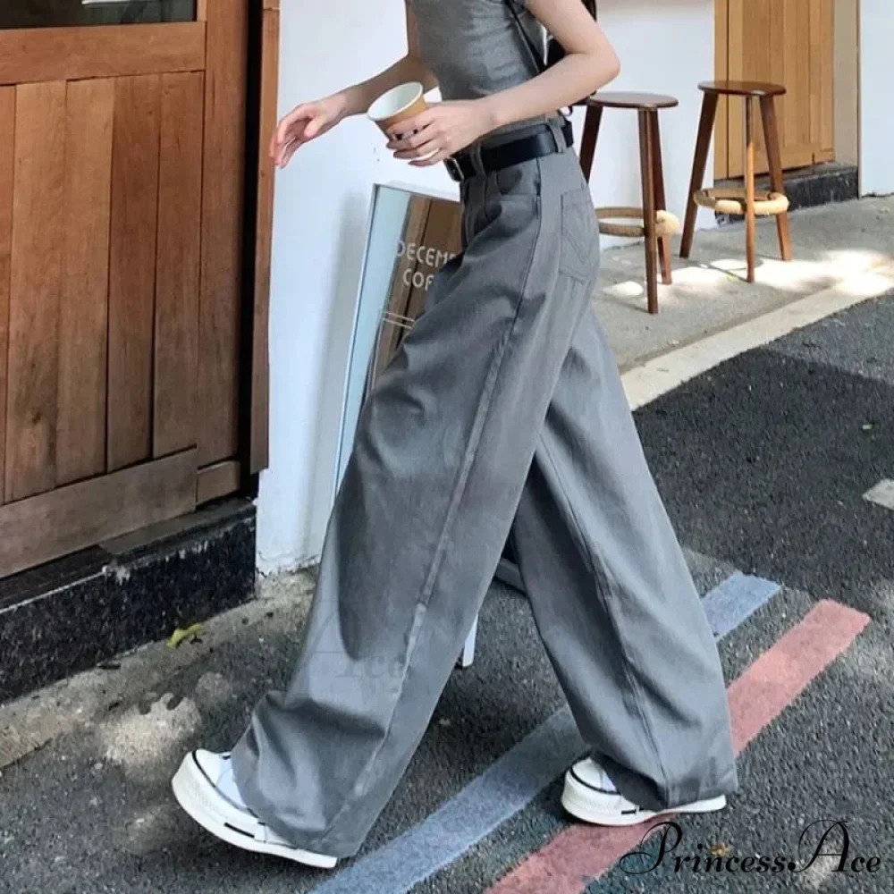 Grey Retro Women Suit Trousers - Image 4