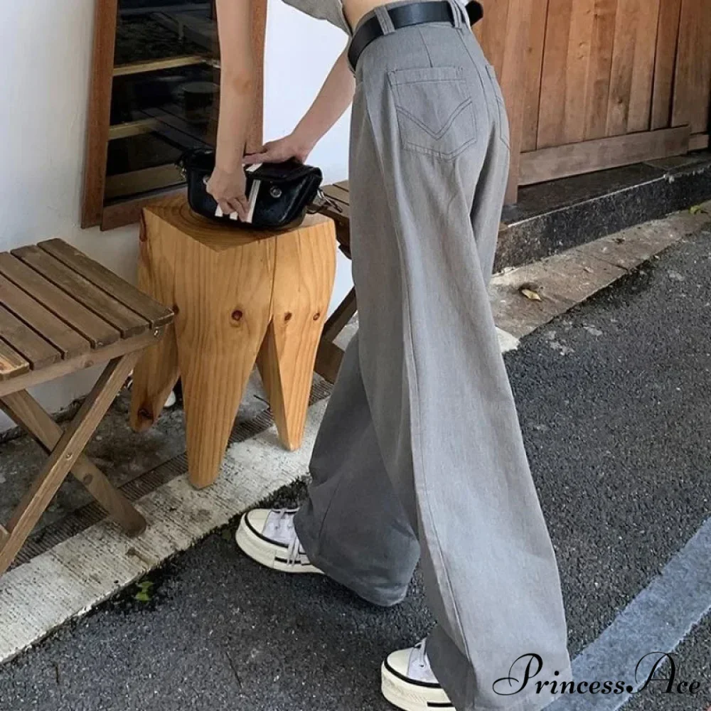 Grey Retro Women Suit Trousers - Image 5