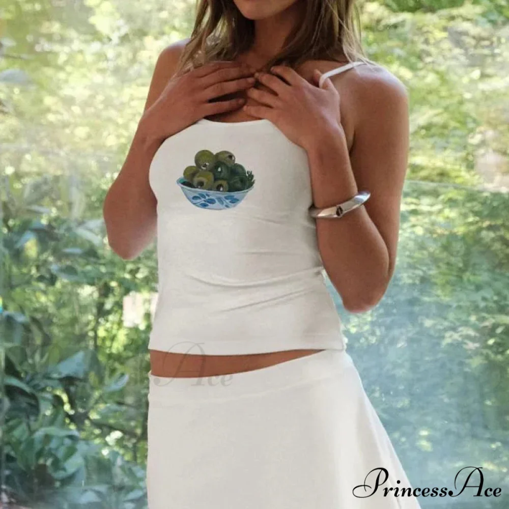 Harajuku Artistic Design Mesh Transparent Open-Back Aesthetic Spaghetti Strap Crop Top - Image 10