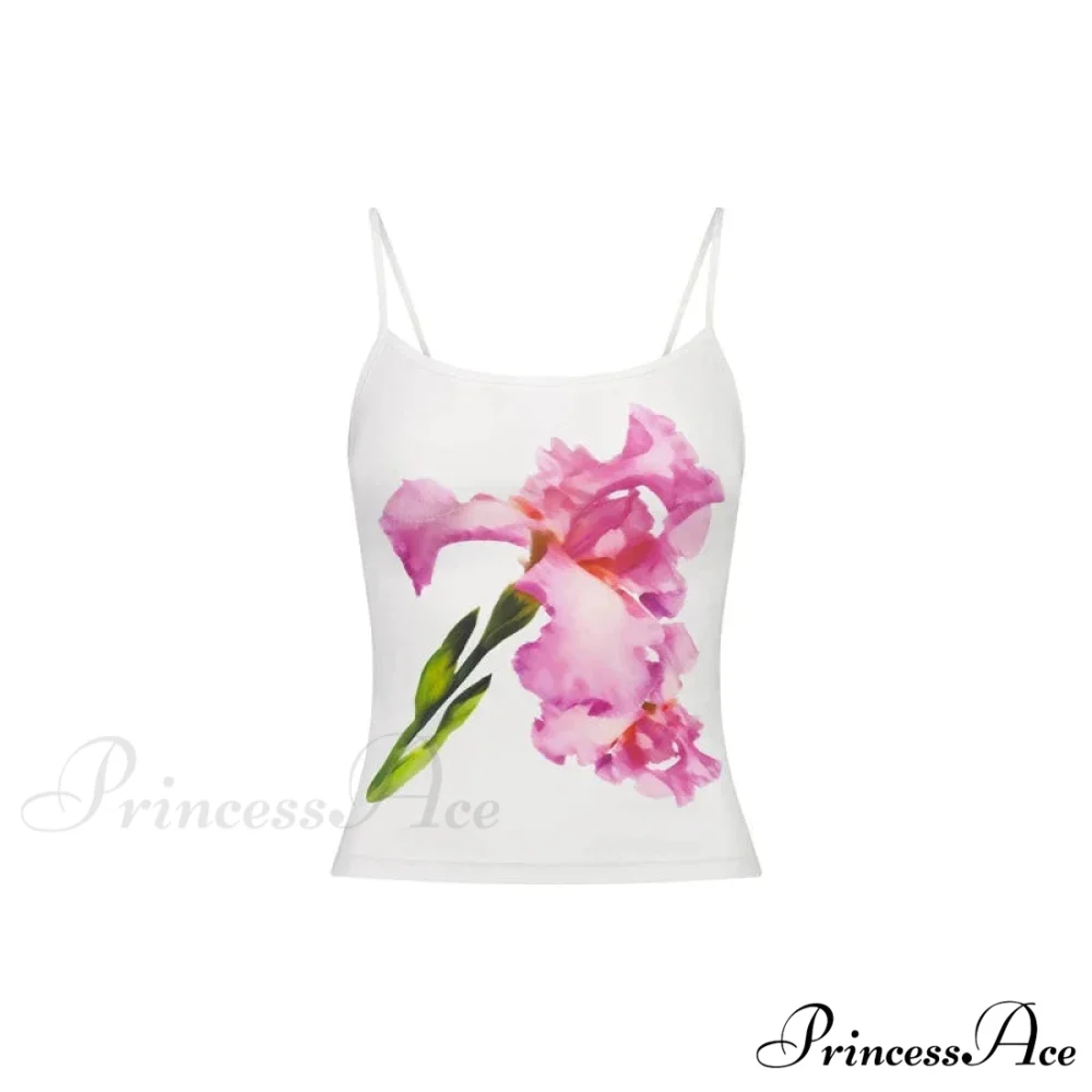 Harajuku Artistic Design Mesh Transparent Open-Back Aesthetic Spaghetti Strap Crop Top - Image 14