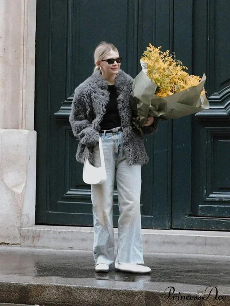 High Neck Grey Cozy Puffy Jacket - Image 6