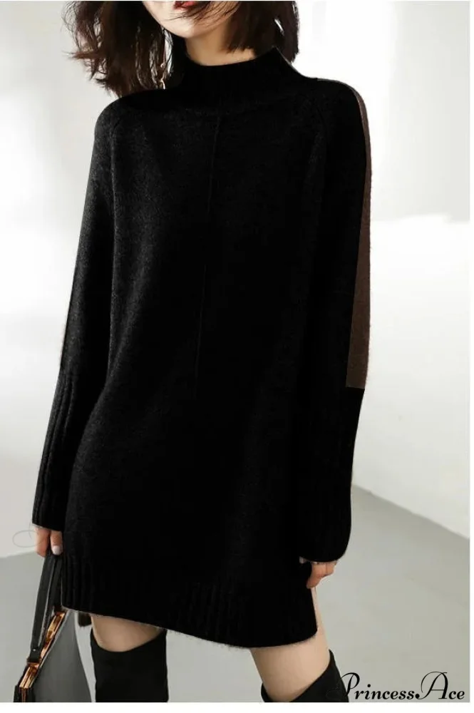 High-neck Wool Knit Cozy Jumper - Image 3