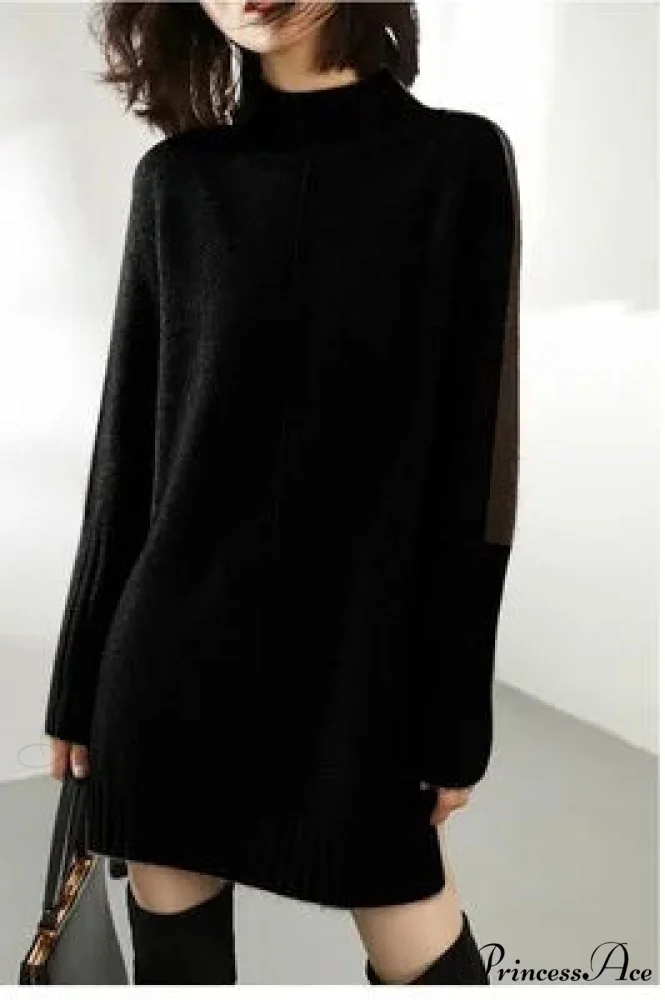 High-neck Wool Knit Cozy Jumper - Image 6