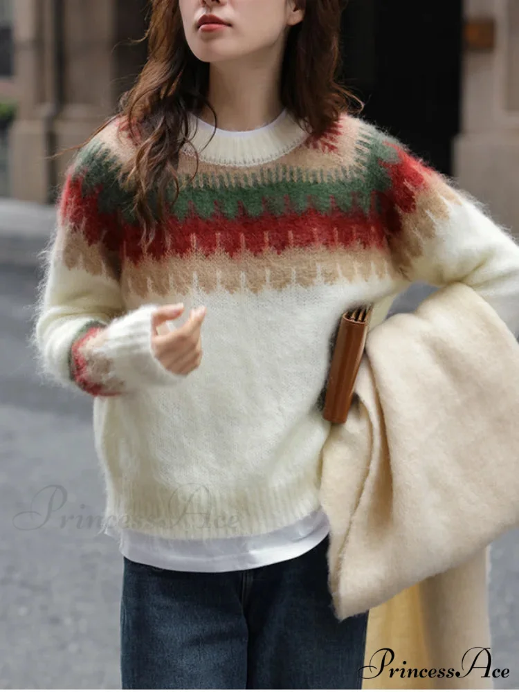 Holiday Crimson Bulky Vintage Lethargic Breeze Pullover