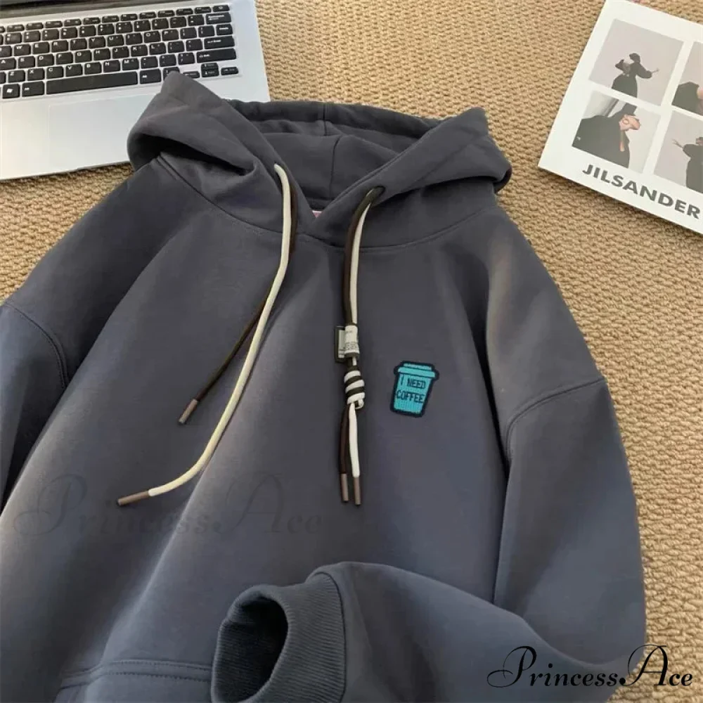 "I Require Coffee" Graphic Fleece Hoodie - Image 3
