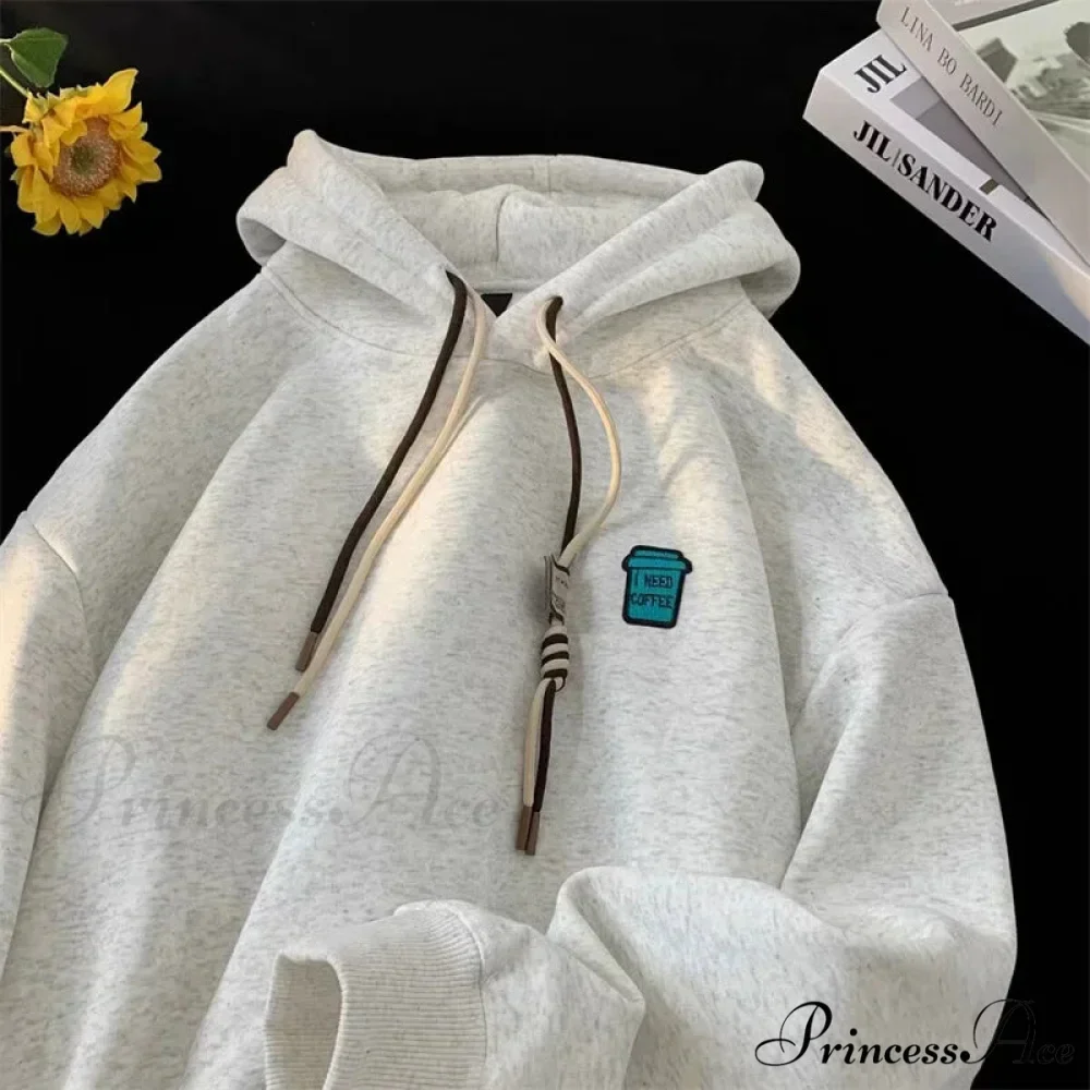 "I Require Coffee" Graphic Fleece Hoodie - Image 5