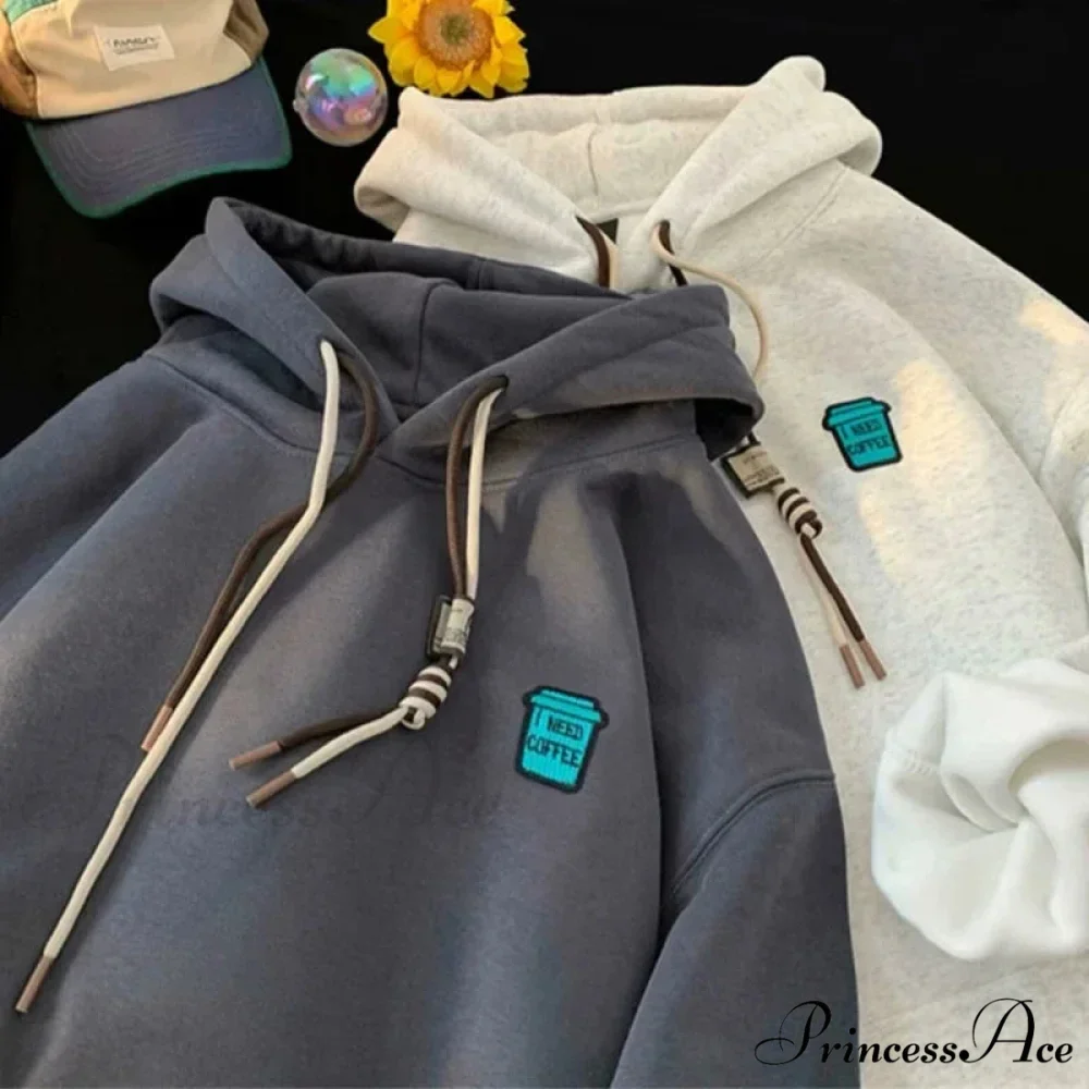 "I Require Coffee" Graphic Fleece Hoodie - Image 6