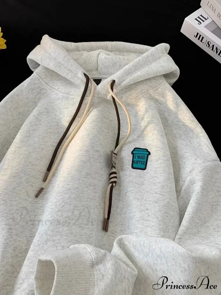 "I Require Coffee" Graphic Fleece Hoodie - Image 8