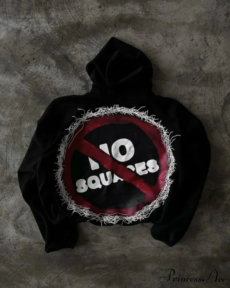 Illustrated Graphic Printed Hoodie - Image 6