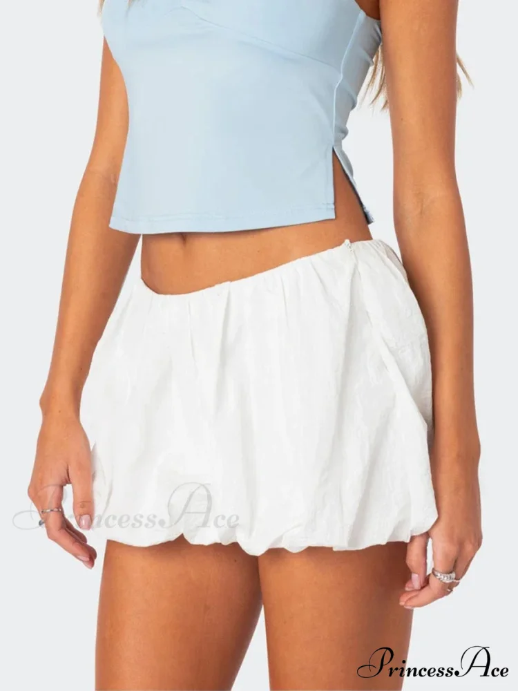 Inflated Tiered Gathered Skirt - Image 3