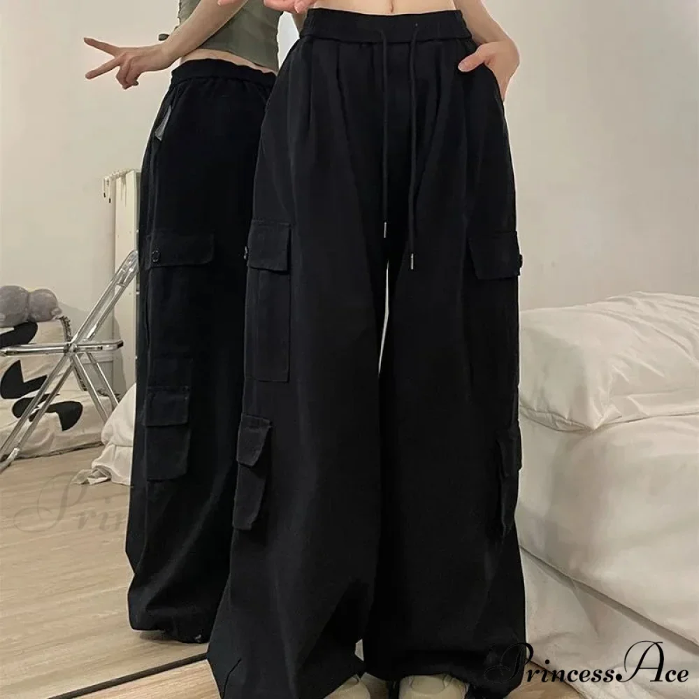 Informal Harajuku 2000s Cargo Trousers - Image 3