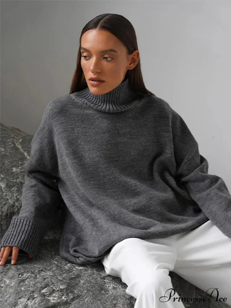 Informal Monochromatic Extended Sleeve Jumper - Image 2