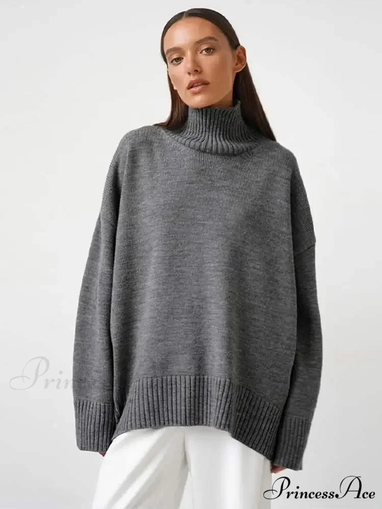 Informal Monochromatic Extended Sleeve Jumper - Image 3