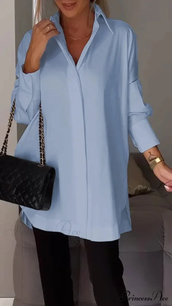 Informal Unpredictable Pullover Extended Sleeve Blouse - Image 14