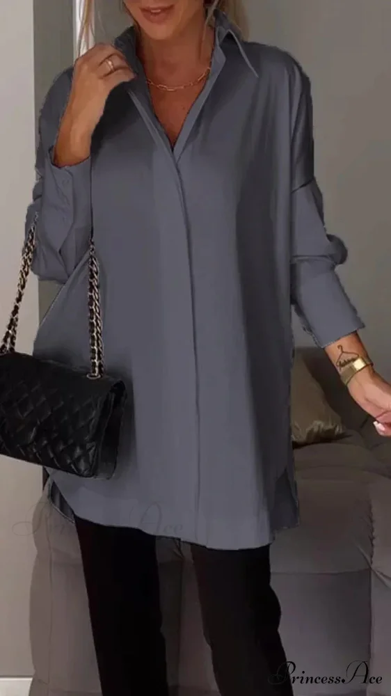 Informal Unpredictable Pullover Extended Sleeve Blouse - Image 8