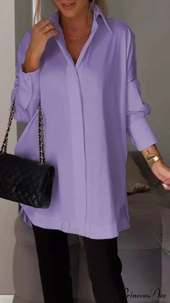 Informal Unpredictable Pullover Extended Sleeve Blouse - Image 9