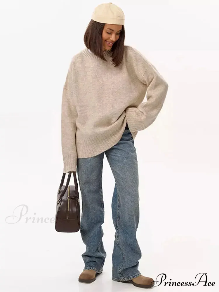 Informal Vintage Extended Sleeve Jumper - Image 11
